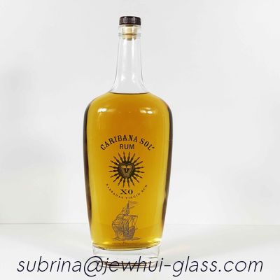 شراء 1000ml  Whisky Glass Bottle, Super Flint,  Australian Rum تصنيع عبر الإنترنت