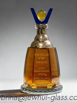 شراء زجاجة زجاجية سعة 700 مل - تخصيص، زجاجة زجاج فائقة، براندي فرنسي، XO، كونياك تصنيع عبر الإنترنت