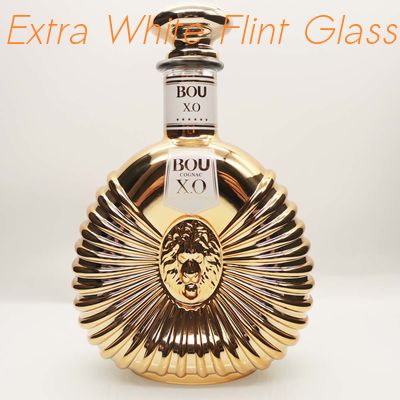 شراء XO  Glass Bottle 750ml فراغ طلاء بالكهرباء طلاء ذهبي online manufacture