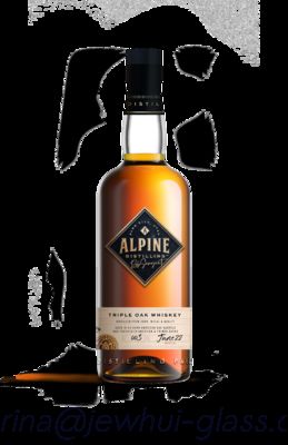 سعر جيد 750ml Apline Whiskey  Glass Bottle -Customization, Super Flint Glass Bottle, American Rum الانترنت