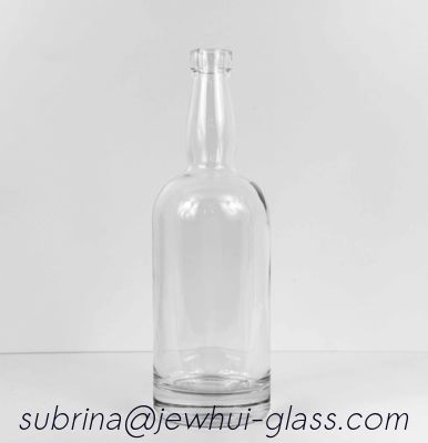 سعر جيد 750 ML CLEAR 750ML GLASS ROUND LONG NECK TENNESSEE LIQUOR BOTTLE 18.5 MM BAR TOP NECK FINISH الانترنت