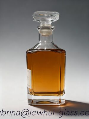 سعر جيد زجاجات الخمور الزجاجية الشفافة 700 مل / زجاجة ويسكي الزجاجية الانترنت