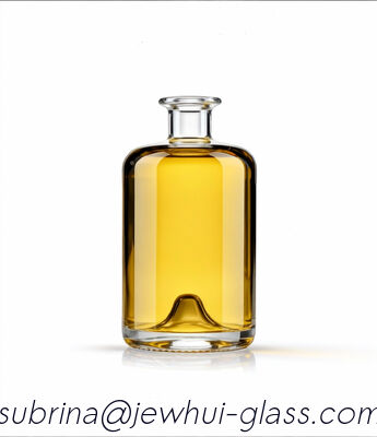 سعر جيد الصيدلي 75cl أو 70cl مستديرة مع دفعة فوق الزجاجة الزجاجية الوسكي واضحة الممتازة الانترنت