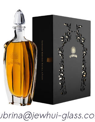 سعر جيد إكسترا إنيجو، ريبوسادو، زجاجة تيكيلا فضية، زجاجة زجاج فائقة النقاء مع سدادات زجاجية الانترنت