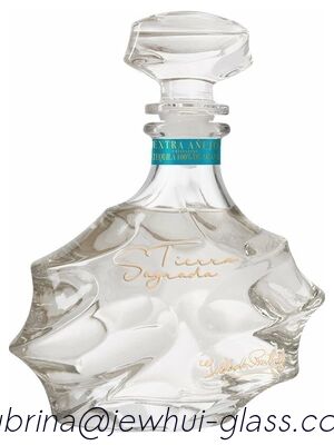 سعر جيد إكسترا إنيجو، ريبوسادو، زجاجة تيكيلا فضية، زجاجة زجاج فائقة النقاء مع سدادات زجاجية الانترنت