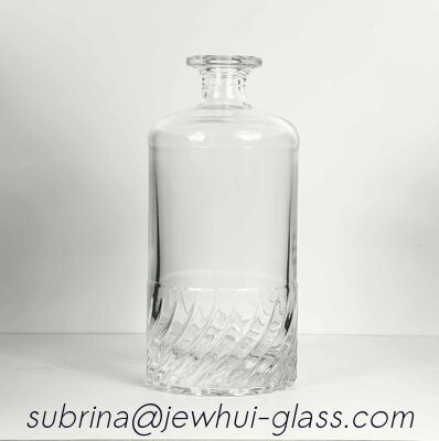 سعر جيد سدادة زجاجية كريستال براندي زجاجة زجاجية قنينة زجاجية طلاء ذهبي الانترنت